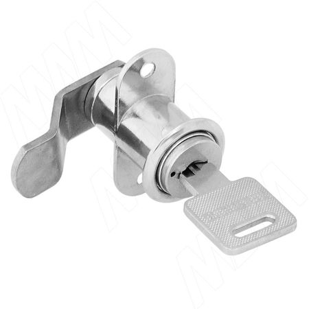 Замок для 1-ой двери, поворотный, хром (8300/8000 CR)