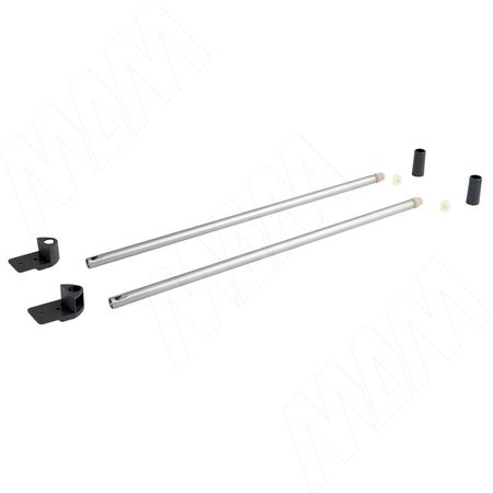 NOVA PRO DELUXE комплект круглых рейлингов 450 мм, серый металлик (F102045972)