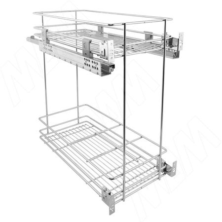 PARTNER Двухуровневая корзина 400 мм, направляющие плавного закрывания (EGPHM40B2PR)