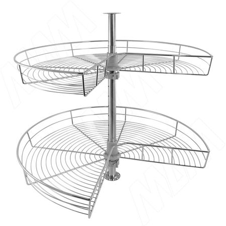 BARRA Карусель двухуровневая 270 градусов, хром (PKA270CH)