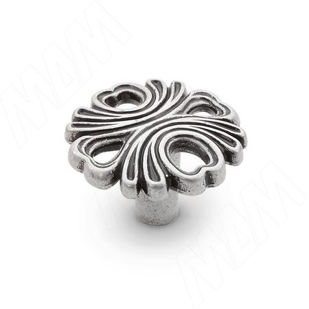 Ручка-кнопка серебро состаренное (WPO.829.000.00E8)