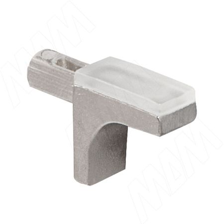 K-LINE Полкодержатель с дополнительным упором для стеклянных полок без фиксации, никель (1 02080 30 YA SET)