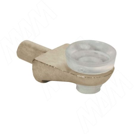 Полкодержатель с присоской для стеклянных полок, никель/прозрачный (MV01ZNL)