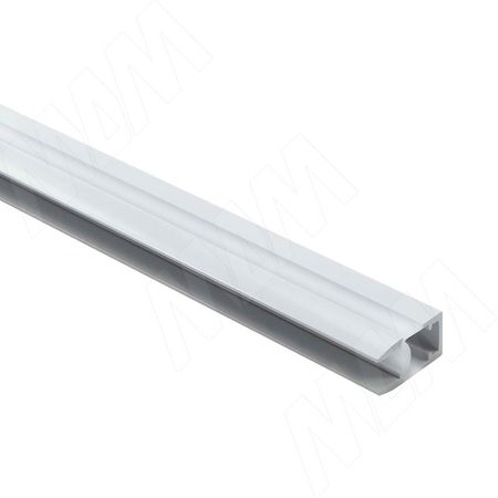 Профиль GL1 для торцевой подсветки стеклянной полки 4-8 мм, накладной, белый матовый, 23х12мм, L-2000 (LSP-GL1-PC-2000-WT)