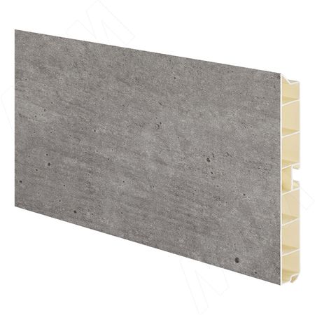 Цоколь пластиковый (высота 150, длина 4000 мм), бетон (15.0513 4M)