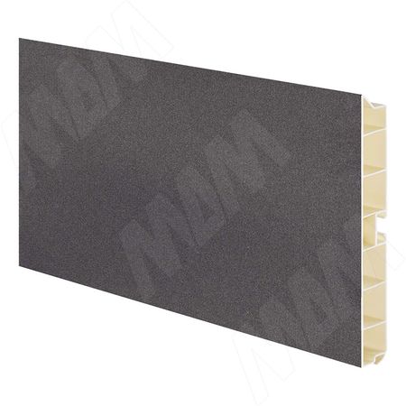 Цоколь пластиковый (высота 100, длина 4000 мм), серый металлик (10.0495 4M)