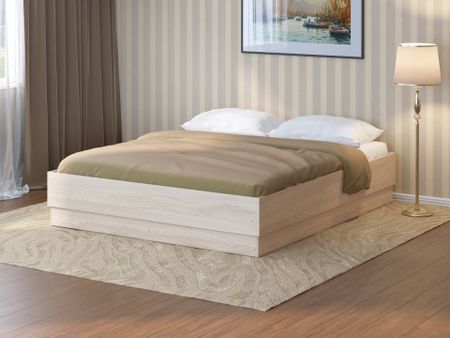 Кровать Орматек Короб с подъемным механизмом с бортами (ЛДСП Ясень Шимо Светлый) 120x200