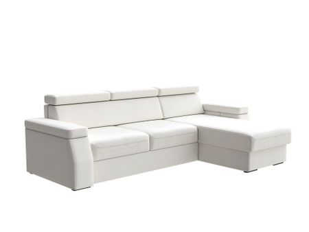 Орматек Угловой диван-кровать Synergy Ergo (Ткань: Велюр Enigma 2 Бежевый) 140x196