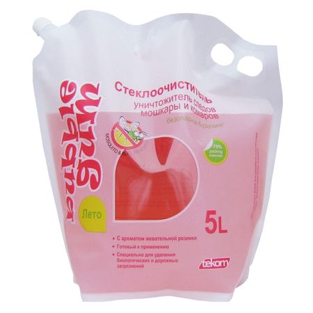 автоочиститель стекол BUBBLE GUM летний 5л дой-пак летний спорт