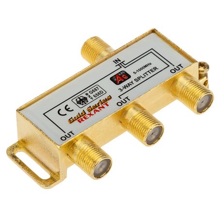 разветвитель TV-сигнала на 3 TV Rexant 05-6102-1 1хF 3хF