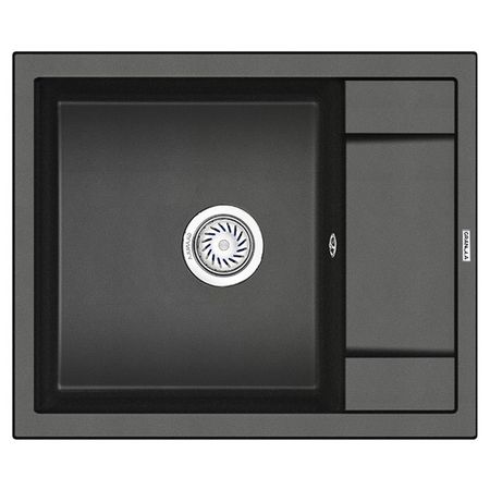 мойка GRANULA 600х500х20мм черный кварц