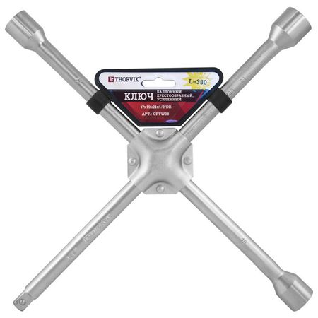 ключ баллонный крестообразный усиленный THORVIK 17х19х21x1/2