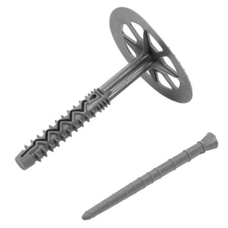 дюбель для теплоизоляции пластиковый гвоздь 10х160мм 50шт