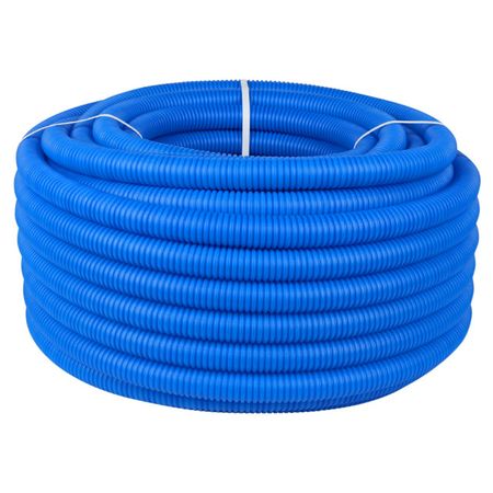 труба защитная гофрированная 25мм синяя бухта 50м гофрированная бумага синяя 50 х 250 см