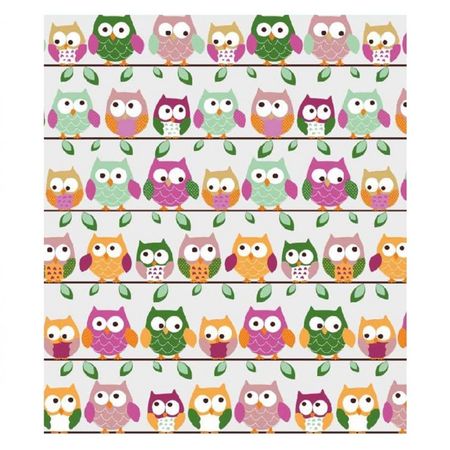 занавеска для ванной комнаты VANSTORE Совы 180х180см PEVA для вышивания крестиком три совы игра 8х12см