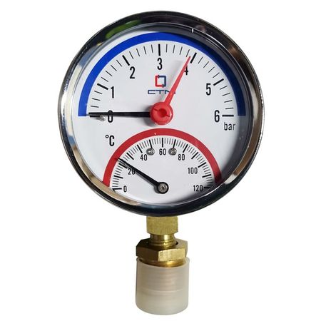 термоманометр СТМ вертикальный радиальный 1/2