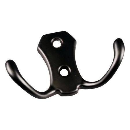 крючок 2-х рожковый BRANTE ЦАМ чёрный