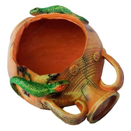 фигура садовая Амфора с ящерицами 22см