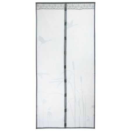 сетка противомоскитная РЫЖИЙ КОТ Журавли 210х100см на магнитах белая/серая