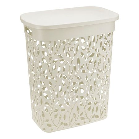 корзина для белья IDEA Флора 35л 26,5х42х50,5 пластик белый ротанг элени ливаниос маленькая ведьмочка флора заколдованное зелье