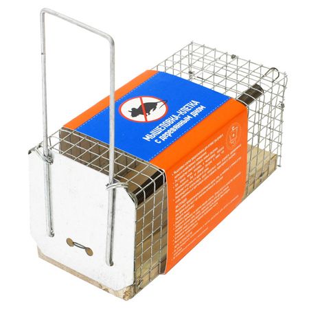 мышеловка-клетка 12х5х6см с деревянным дном саша кругосветов клетка