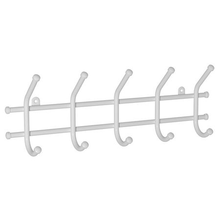 вешалка настенная Норма 5 крючков 480х80х165мм белая