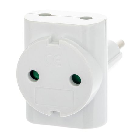 разветвитель на 3 гнезда DUWI б/з белый 200-250В 16A