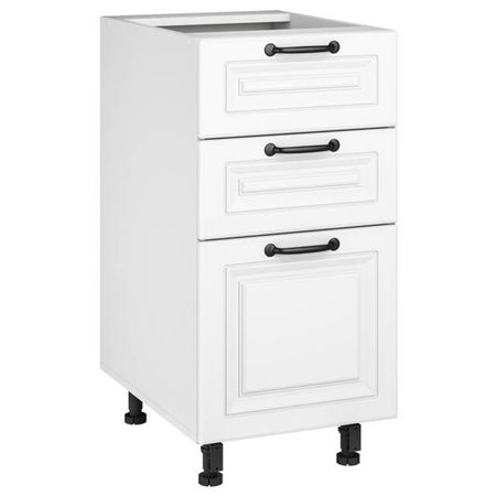 кухонный шкаф напольный Мишель 400х550х820мм 3ящика МДФ/ЛДСП мишель смарт свадьба по ее правилам