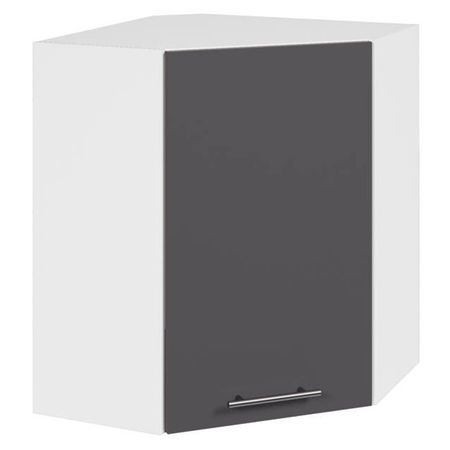 кухонный шкаф навесной угловой Лофт 600х600х720мм 1 дверь МДФ/ЛДСП