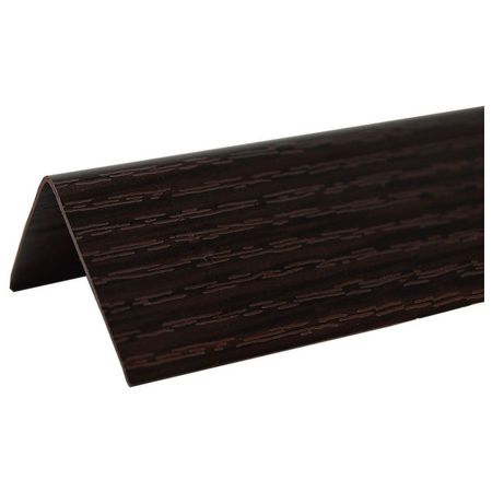 угол ПВХ венге 2700х20х20мм двухсторонний с тиснением