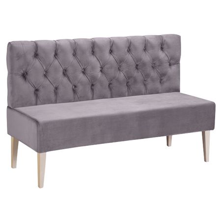 диван Грация 1400х580х900мм велюр темно-серый