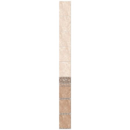 панель ПВХ Плитка коричневая 2700х250х8мм цифровая печать