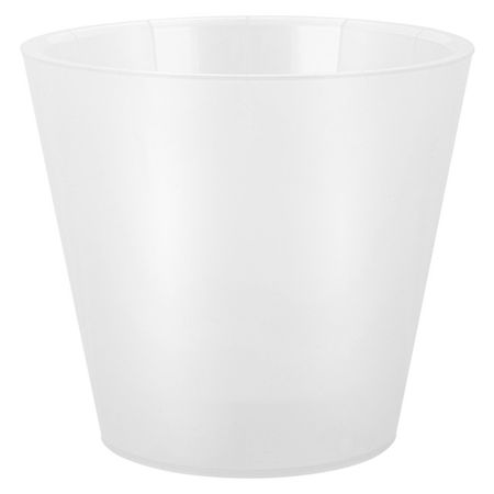 горшок для цветов InGreen London Orchid 5л d23см h21см с дренаж.вставкой белый перламутр пластик