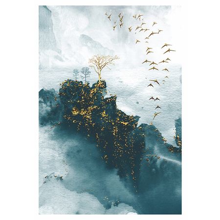 постер ВОСТОЧНЫЙ ПЕЙЗАЖ канвас 600х900мм баррингтон барбер рисуем на коленке пейзаж