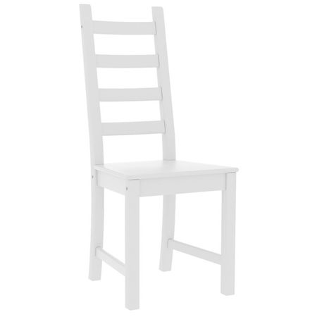 стул Кантри 440х1030х480мм белый массив сосны