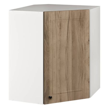 кухонный шкаф навесной угловой Прага 600х600х720мм 1 дверь МДФ/ЛДСП