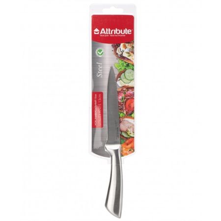 нож ATTRIBUTE Steel 13см универсальный нерж.сталь