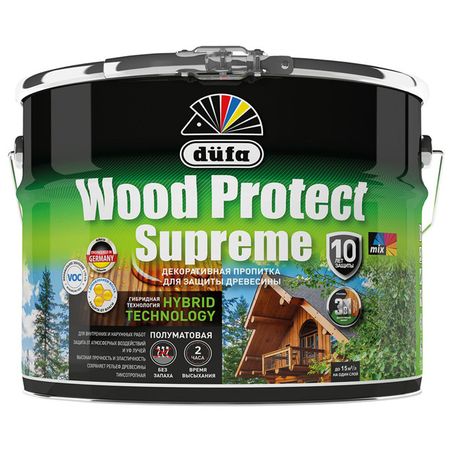 средство деревозащитное DUFA Wood Protect Supreme 9л горная сосна, арт.МП00-008389