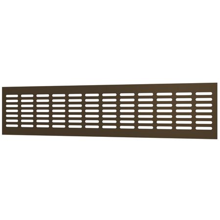 решетка вентиляционная ЭРА переточная 480x100мм алюминий Dark bronze