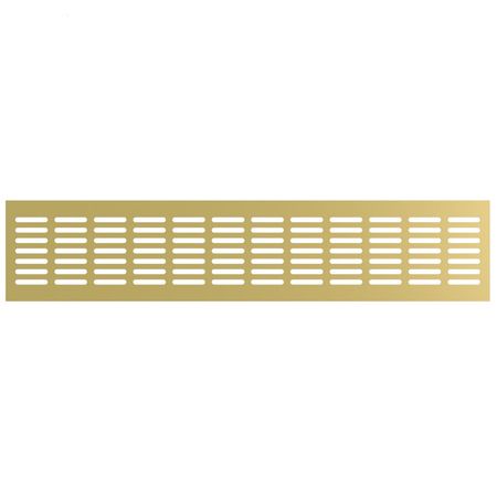 решетка вентиляционная ЭРА переточная 480x100мм алюминий Champagne