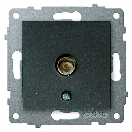 розетка телевизионная OVIVO Loft оконечная черный