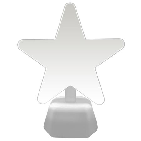 светильник ночник OGM Звезда 3хАА пластик желтый