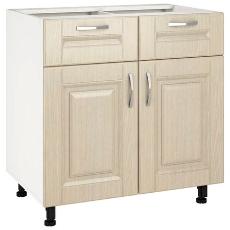 кухонный шкаф напольный дуб Мадейра 800х550х820мм 2 ящика МДФ/ЛДСП