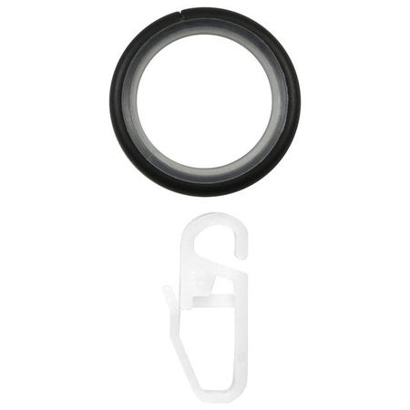 кольцо УЮТ Ост 20мм с крючком 10шт черное, арт.22.22ТО.0303