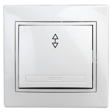 переключатель 1-клавишный INTRO Plano белый