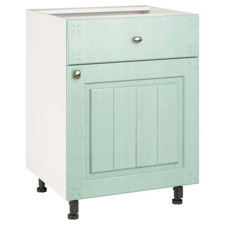 кухонный шкаф напольный Прованс Изумруд 820х600х504мм 1 ящик 1 дверь МДФ/ЛДСП