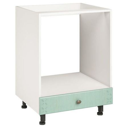 кухонный шкаф напольный для духовки Прованс Изумруд 820х600х504мм 1 ящик МДФ/ЛДСП