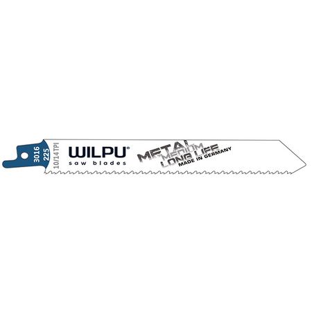 полотно для сабельной пилы по металлу WILPU 3016/225 225мм 1шт