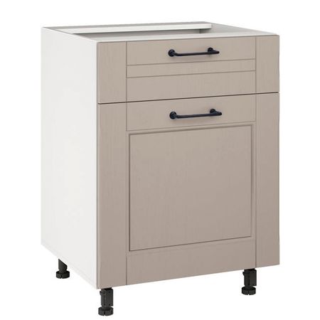 кухонный шкаф напольный Бергамо 820х600х504мм 1 ящик 1 дверь МДФ/ЛДСП