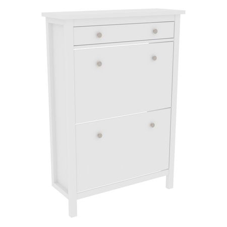 тумба для обуви Кантри 890х300х1270мм белый сосна